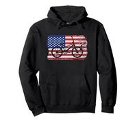 BMX Bike ciclista BMX Bicicleta Freestyle Bandera de USA BMX Sudadera con Capucha