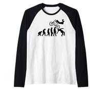 BMX Bike ciclista BMX Bicicleta Freestyle Evolución race BMX Camiseta Manga Raglan