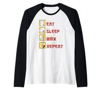 BMX Bike Ciclista Freestyle BMX Bicicleta BMX-rampa BMX Camiseta Manga Raglan