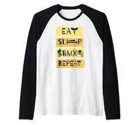 BMX Bike Ciclista Freestyle BMX Bicicleta BMX-rampa BMX Camiseta Manga Raglan