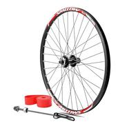 BMX - Rueda delantera y trasera plegable para bicicleta de 20 pulgadas, 24 pulgadas, 26 pulgadas, 27.5 pulgadas, 29 pulgadas, llanta de bicicleta de freno de disco QR 32H QR, buje de rodamiento de