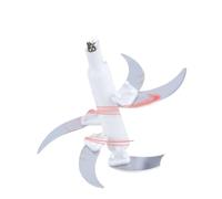 BmXauz Cuchilla for picadora de Carne eléctrica, trituradora de Alimentos, Piezas de Repuesto for procesador, Accesorios for picadora de Carne de 2L/3L/5L, Herramientas de Cocina(5L 5-Leaf Knife)