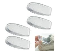 BMZXCH 2 Pares Talonera Taloneras Silicona Almohadill Transparente Fascitis Plantar Plantillas Elevadoras Gel Espolon de Aumento de Altura, Alzas para Zapatos Mujer Hombres (1 CM)