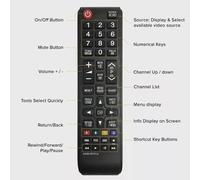 BN59-01180A para Samsung HD TV LFD Control remoto DB32D DB40D DB48D