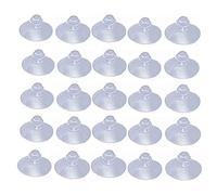 bnafes Ventosas de cristal transparente anticolisión de 18 mm para escritorio, para vidrio, plástico, sin ganchos, paquete de 25