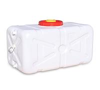 BNALU Bidon Agua 15L/25L/30L/45L/75L/110L/155L Bidón Plástico con Grifo Contenedores De Agua Almacenamiento De Agua Cubo De Agua Portátil Tanque De Agua del Coche Beber De Emergencia(Size:15L)