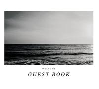 BnB Guest Book - B&W Beach: Visitor Guest Book / Log Book for Travelers, Guests or Visitors Ideal for Vacation Rentals, AirBnB, Guest House, Hostels & More