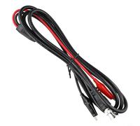 BNC a cable de sonda de prueba de osciloscopio de doble clip, núcleo de cobre puro 3C-2V cable para pruebas electrónicas, 1 metro, negro y rojo (1,5 m)