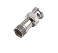 BNC a F TV hembra macho conector recto adaptador de enchufe Coaxial(BNC-F JJ Copper core)
