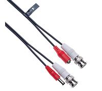 BNC DC CCTV Video Cable de alimentación (Conector de Video BNC + alimentación CC de 2,1 mm) Cable de extensión de cámara de Seguridad CCTV para vigilancia del hogar, Sistema de Seguridad DVR, TV 5m