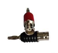 BNC hembra a conector banana dual de 4 mm, adaptador de poste de unión para equipos de prueba, osciloscopios, generadores de señal, talleres de laboratorio
