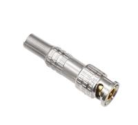 BNC JR-B25 conector BNC macho sin soldadura for sistema de cámara Cctv de seguridad Kit de sistema de seguridad de cámara Cctv con cable(Solderless,1PCS)