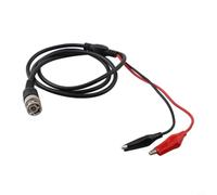 BNC macho a cocodrilo Clip Cables de prueba eléctricos para equipos de prueba de mano que funcionan hasta 30 V CA 60 V CC y clasificación de corriente de 5 A