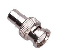 BNC Masculino a RCA Femenino Adaptador Fono CCTV Coax Coaxial Acoplador Conector Enchufe Compatible con Cámara de Seguridad de CCTV/Sistemas de Vigilancia DVRs Cameras Switchers TV Cable | Niquelado