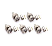 BNC Tipo Convertidor de Soldadura BNC Conector de crimpado macho Conector de 50 ohmios BNC conector de crimpado de enchufe macho para cable coaxial RG58