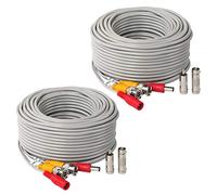 BNC Vedio Cable de alimentación prefabricado para cámara de vídeo BNC Cable de Cable para vigilancia CCTV Sistema de Seguridad con Conectores (BNC Hembra y BNC a RCA)