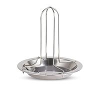 Bncxdc Parrilla para asador de pollo, asador de pollo antiadherente, Asador antiadherente para pollo y pavo, sartenes para hornear, utensilios de cocina para barbacoa, lata de cerveza