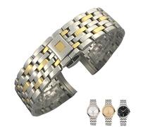 BNCXMO 16 mm de 19 mm 20 mm 316l Banda de reloj de acero inoxidable de extremo curvo para Omega de Ville Prestige Orbis Edition Reloj Correa de plegado.