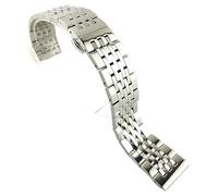 BNCXMO 17 18 19 21 22 20 mm 22 mm Correa de acero inoxidable Hombres Mujeres Metal de metal sólido Release rápido Butterfly Hebla Braceleta de cinturón de cinturón