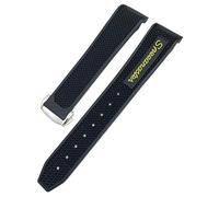 BNCXMO 18 mm 19 mm 21 mm Banda de reloj de goma 20 mm para Omega Sxwatch 300 AT150 Mujeres Men Silicone Watch Strap