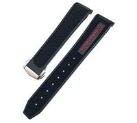BNCXMO 18 mm de 19 mm 21 mm 22 mm de banda de reloj de silicona de goma 20 mm para Olewatch Olewatch Omega 300 Ocean At150 Soft Watch Strap