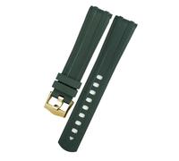 BNCXMO 20 mm de 21 mm de 19 mm Fluorous Silicone Rubber Banda para Omega New Diver 300 Black Blue Blue Strap Store