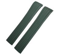 BNCXMO 21 mm Versión más alta Banda de vigilancia de goma fluoria para Patek 5164a 5167a Aquanaut Philippe PP Orange Brown Strism Silicone Watch Strap