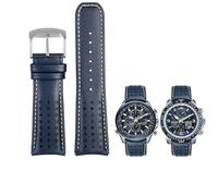 BNCXMO 22 mm de 23 mm Azul Color Genuine Leather Watch Banda Store Banda para hombres para ciudadanos AT8020-54L/JY8078 con pulsera de hebilla plegable
