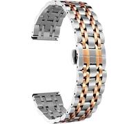 BNCXMO 316L Banda de reloj de acero inoxidable Banda de reemplazo de alta gama 6 Color para mujeres Men Gold, plata, negro, oro rosa, tonelada de oro