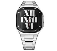 BNCXMO 41 mm45mmstinlesssteelStapsetForappleWatch44mmmetalcaseForiWatch87Series6Se5440mmDiyModificationKit