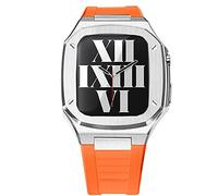 BNCXMO 41 mm45mmstinlesssteelStapsetForappleWatch44mmmetalcaseForiWatch87Series6Se5440mmDiyModificationKit