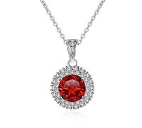 BNCXMO Accesorios de joyería para niñas 1CT Moisanite Cut Round D Color Diamond Collar para Mujeres Decoraciones