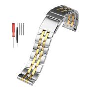 BNCXMO Banda de reloj de acero inoxidable 316L 22 mm de pulsera de metal sólido de 24 mm para Breitling Watch Strap Mens Watch Brailet para A49350 AB042011