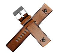 BNCXMO Banda de reloj de cuero genuino para diese DZ4323 4318 1657 7413 725 Corola de reloj 22 mm 24 mm 26 mm 28 mm Policía Marrón Brown Original Style
