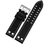 BNCXMO Banda de reloj de cuero genuino para Hamilton H760250 H77616533 Correas de vigilancia de la marca de la pulsera 20 mm 22 mm con botón Curo