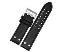 BNCXMO Banda de reloj de cuero genuino para Hamilton H760250 H77616533 Correas de vigilancia de la marca de la pulsera 20 mm 22 mm con botón Curo