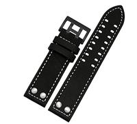 BNCXMO Banda de reloj de cuero genuino para Hamilton H760250 H77616533 Correas de vigilancia de la marca de la pulsera 20 mm 22 mm con botón Curo