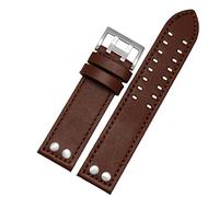 BNCXMO Banda de reloj de cuero genuino para Hamilton H760250 H77616533 Correas de vigilancia de la marca de la pulsera 20 mm 22 mm con botón Curo