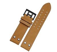 BNCXMO Banda de reloj de cuero genuino para Hamilton H760250 H77616533 Correas de vigilancia de la marca de la pulsera 20 mm 22 mm con botón Curo