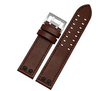 BNCXMO Banda de reloj de cuero genuino para Hamilton H760250 H77616533 Correas de vigilancia de la marca de la pulsera 20 mm 22 mm con botón Curo