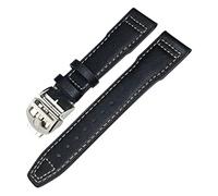 BNCXMO Banda de reloj de cuero genuino para IWC Mark XVIII Le Petit Prince Pilot's Watch 20 mm 21 mm 22 mm Cow Wide Strap