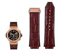 BNCXMO Banda de reloj de cuero genuino para la serie Big Bang Cowhide Strap Men Moverdban de pulsera con herramientas Accesorios Black Brown 26 * 19 mm