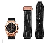 BNCXMO Banda de reloj de cuero genuino para la serie Big Bang Cowhide Strap Men Moverdban de pulsera con herramientas Accesorios Black Brown 26 * 19 mm