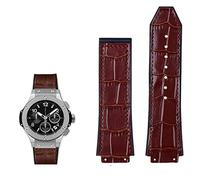 BNCXMO Banda de reloj de cuero genuino para la serie Big Bang Cowhide Strap Men Moverdban de pulsera con herramientas Accesorios Black Brown 26 * 19 mm