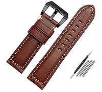 BNCXMO Banda de reloj de cuero para hombres, adecuado para la cadena de relojes de cuero italiano de Jeep Citizen de Panerai 22 mm de 24 mm de 26 mm.