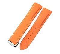 BNCXMO Banda de reloj de goma de 19 mm de 20 mm 21 mm 22 mm para IWC Pilot Mark 18 Spitfire Chronograph IW3270 IW3777 IW5010 Curved End Watch Strap