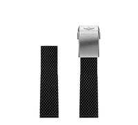 BNCXMO Banda de reloj de goma de 24 mm de 24 mm para bandas de relojes Breitling para Avenger Navitimer World Rubber Waterprof Strap con hebilla (color: 309s, tamaño: 22 mm)