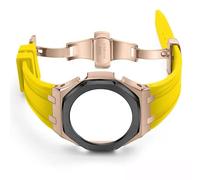 BNCXMO Banda de reloj de goma de tercera generación y estuche para Ga 2100 Relojes Strap Bisel Actualización sólida 3nd GA-2100 Banda modificada