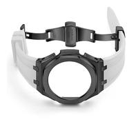 BNCXMO Banda de reloj de goma de tercera generación y estuche para Ga 2100 Relojes Strap Bisel Actualización sólida 3nd GA-2100 Banda modificada