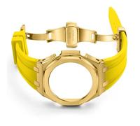 BNCXMO Banda de reloj de goma de tercera generación y estuche para Ga 2100 Relojes Strap Bisel Actualización sólida 3nd GA-2100 Banda modificada